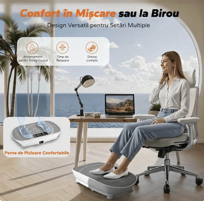 Placa de vibratii, cu telecomanda si benzi de rezistenta